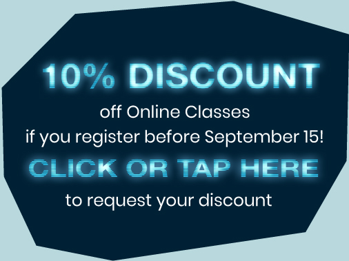 10 discount off online classes