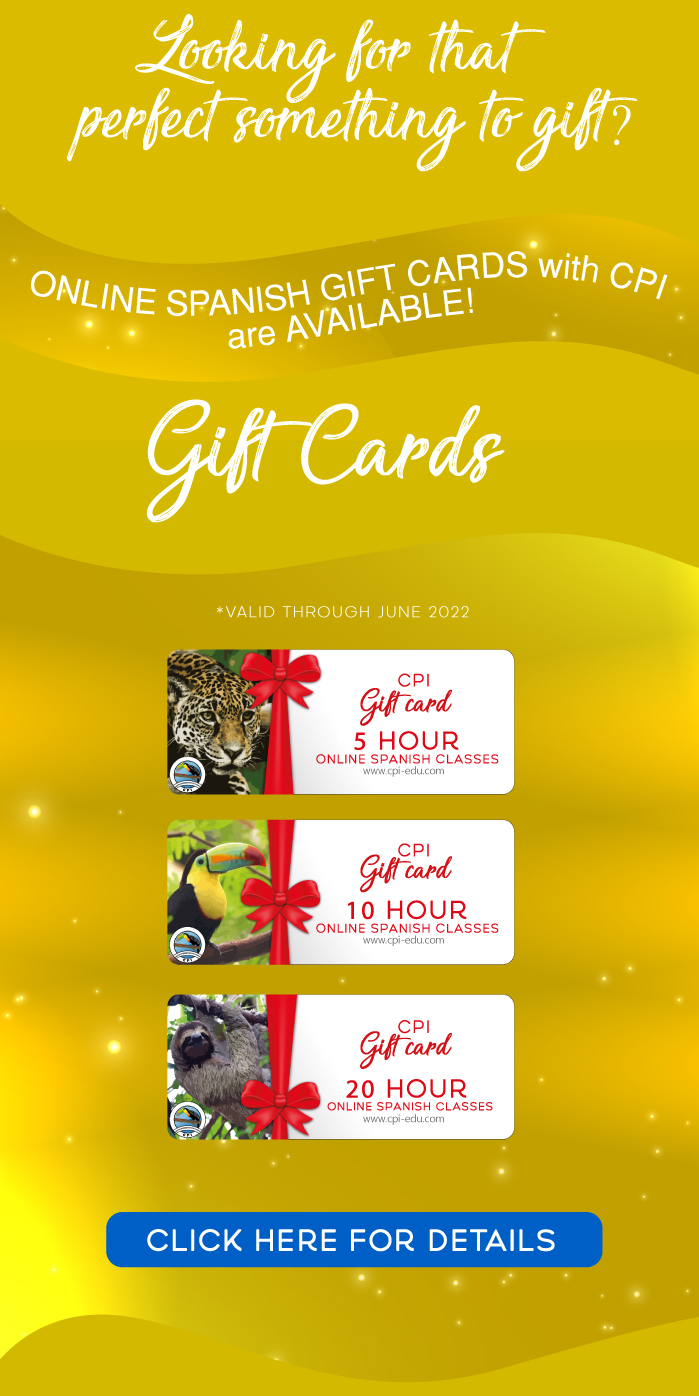 online spanish gift cards pakages